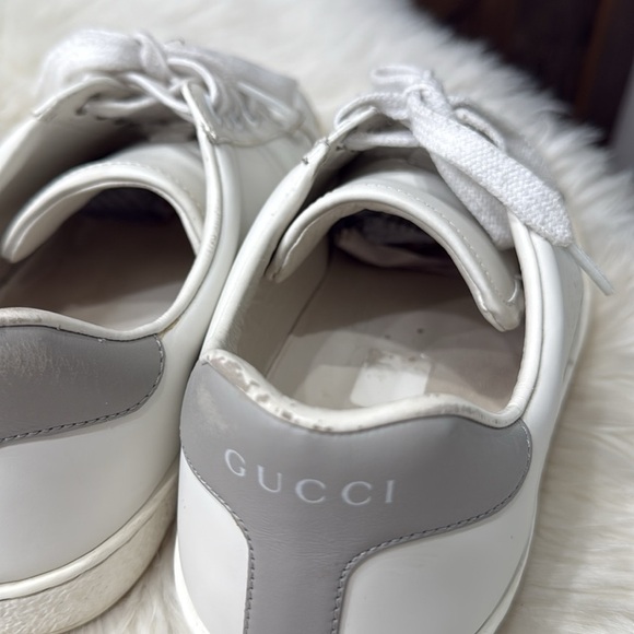 GUCCI Ace Perforated Leather Sneakers - Picture 8 of 14